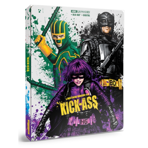 Kick-Ass [SteelBook] [Blu-ray/Blu-ray Ultra HD 4K] [comprend une copie numérique] [exclusivité Best Buy]