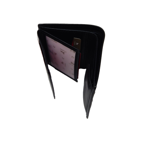 Portefeuille en cuir à trois volets Cavalinho - Marron - Protection RFID