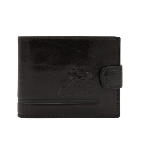 Cavalinho Bifold Leather Wallet - Black - handmade in Portugal & RFID protected