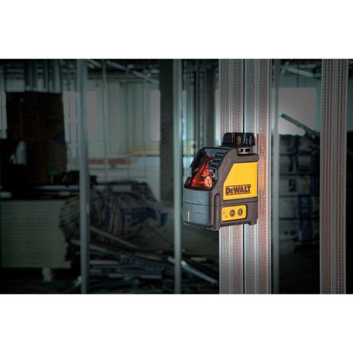 Niveau laser automatique à faisceaux croisés à laser rouge de 165 pieds avec étui