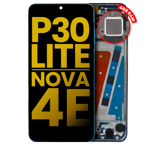 Replacement LCD Assembly With Frame Compatible For Huawei P30 Lite / Nova 4e (4GB RAM) (Peacock Blue) by ESOURCE PARTS - Refurbished condition - Image 2