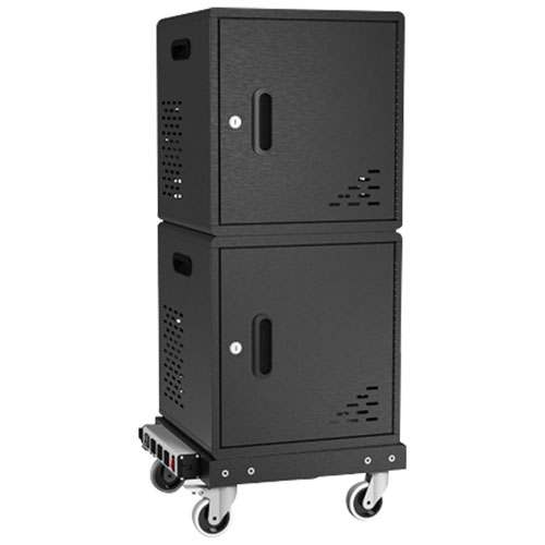 Luxor 30-Device Modular Charging Cart - Black