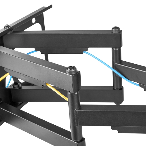 HYFAI Full Motion TV Wall Mount Bracket for Flat and Curved LCD/LEDs - Fits Sizes 37 to 90 inches - Maximum VESA 600x400