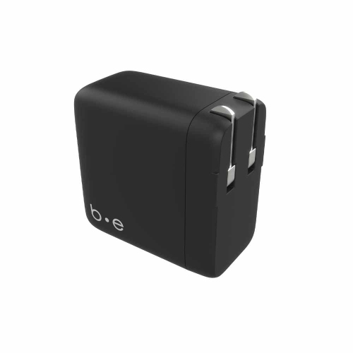 Blu Element Wall Charger 3 Port 65W PD 2USB-C & USB-A | Black Matt