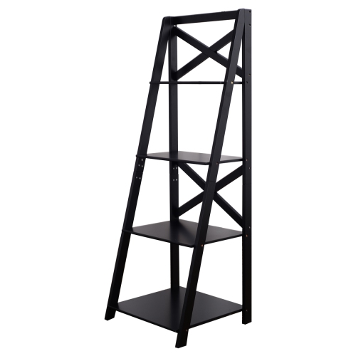 TOPBUY  4-Tier Ladder Shelf Display Bookshelf Office