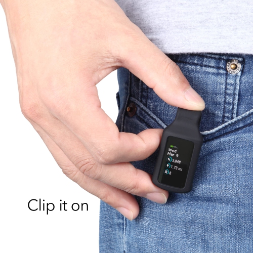 Wasserstein Clip Holder Compatible avec Fitbit Charge 5 - Fixez Votre Fitbit N'importe Où