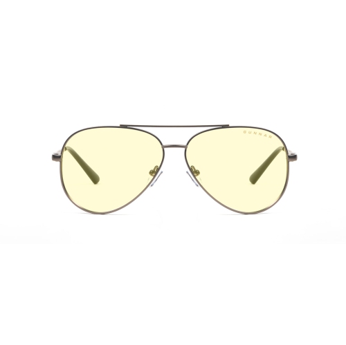 GUNNAR  Maverick Gunmetal Frame, Amber Lens, Computer Eyewear, Mav-05001
