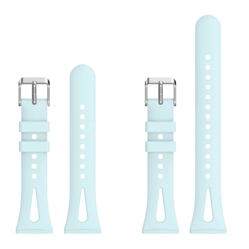 StrapsCo Bracelet sport ventilé pour Fitbit Sense 2 - Moyenne-Long - Vert menthe
