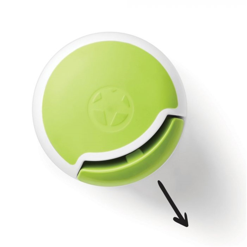 Starfrit - Manual Retractable Cord Chopper, 3 Blade System, Green