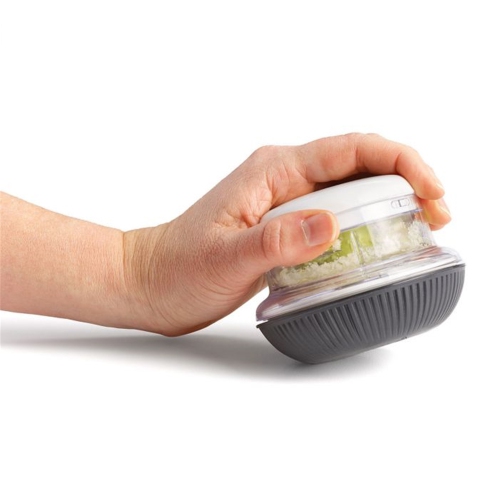Starfrit - Mini Rotary Base Garlic and Herb Chopper, Black