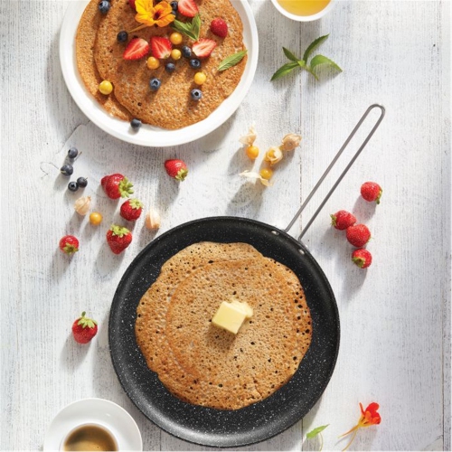 Starfrit - The Rock Multi-Use Frying Pan, 10" Diameter, Non-Stick Surface, Black