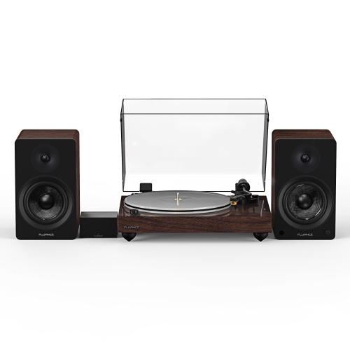FLUANCE  Rt85N Reference High Fidelity Vinyl Turntable, Pa10 Phono Preamp And Ai41 Powered 5" Stereo Bookshelf Speakers