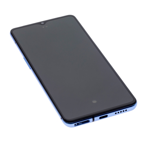 Replacement OLED Assembly With Frame Compatible For OnePlus 7T (Glacier Blue) by ESOURCE PARTS - Refurbished condition - Image 3