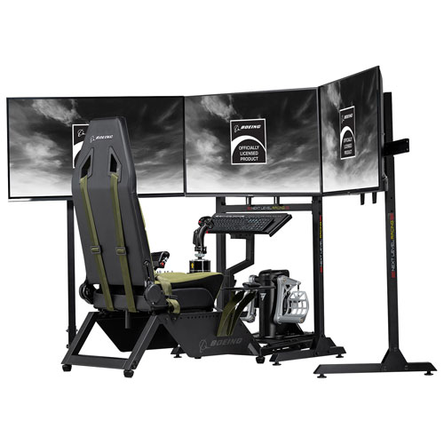UNI Next Level Racing Boeing Military Edition Flight Simulator Cockpit - Black