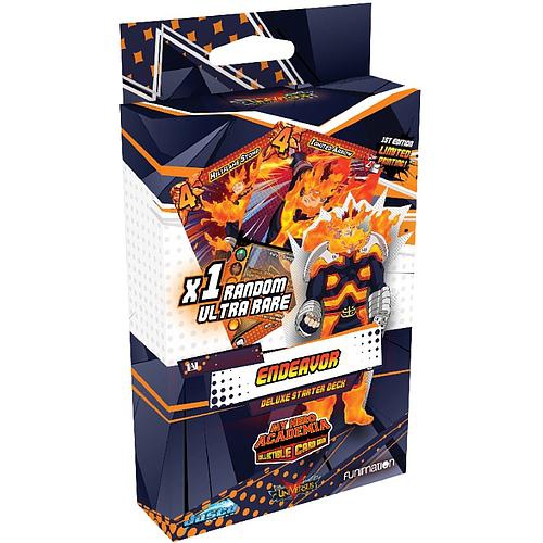 Jasco Games My Hero Academia Collectible Card Game: Endeavor Deluxe Starter Set 2 players, ages 14+