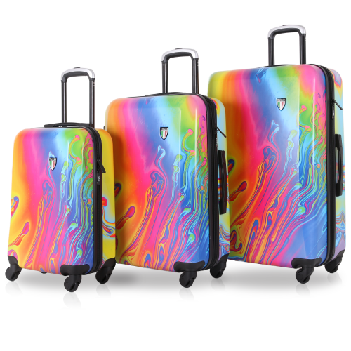 TUCCI Italy Vortice II Art 3 Pcs Luggage Suitcase Set