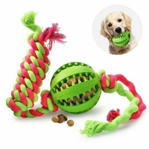 3 X Dog Chew Toys Durable Rubber Dog Toys for Chewers Tough Toys for Training and Cleaning Teeth Interactive Dog Toys