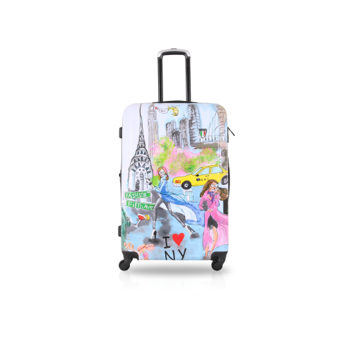 TUCCI Italy-New York Love Art 3Pc Luggage Suitcase