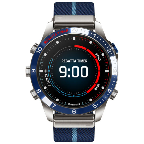 Garmin MARQ Captain Gen 2 46mm Bluetooth Sailing Smartwatch - Navy