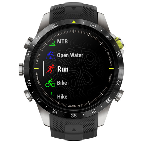 Montre intelligente multisport Bluetooth de 46 mm MARQ Athlete Gen 2 de Garmin - Noir
