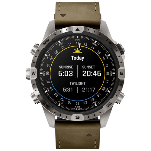 Montre intelligente multisport Bluetooth de 46 mm MARQ Adventurer Gen 2 de Garmin - Noir
