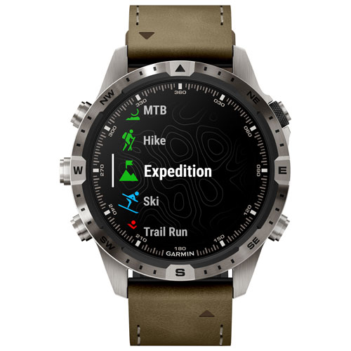 Montre intelligente multisport Bluetooth de 46 mm MARQ Adventurer Gen 2 de Garmin - Noir