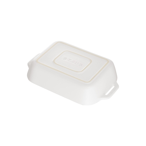 STAUB Ceramique 400 ml Ceramic Rectangular Oven Dish, White