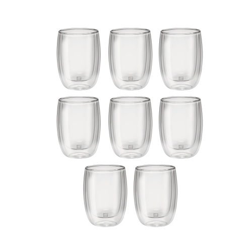 ZWILLING Sorrento 8 Piece Coffee Glass Set - Value Pack, Transparent
