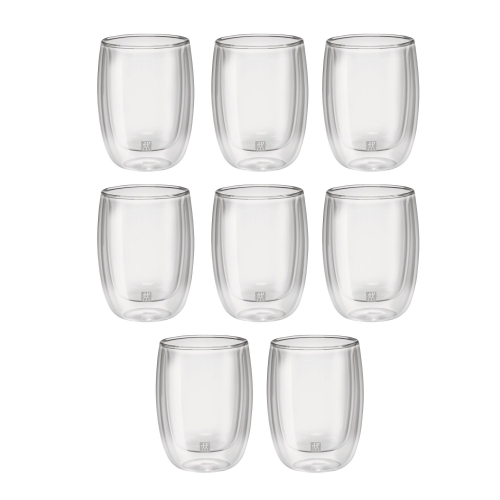 ZWILLING Sorrento 8 Piece Coffee Glass Set - Value Pack, Transparent