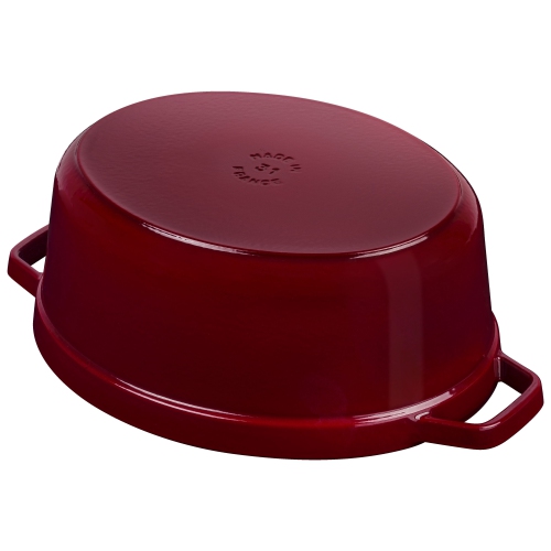 STAUB La Cocotte 5.5 L Cast Iron Oval Cocotte, Bordeaux