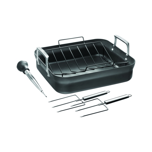 ZWILLING Motion 41 X 36 cm Aluminum Rectangular Roaster, Black