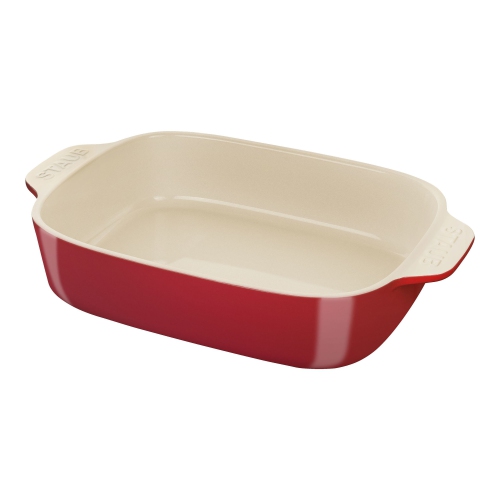 STAUB Ceramique Ceramic Rectangular Oven Dish, Cherry