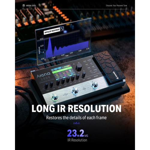 Donner Arena 2000 Multi-Effect Guitar Pedal AMP Modeling Multiple Effects Processor