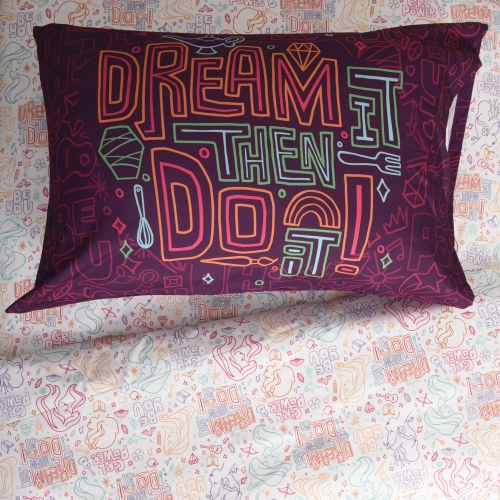 Princess Jasmin, Rapunzel, Ariel Kids Bedding Sheet Set with Reversible Comforter Twin Bed in Bag 4 Pcs Set for Kids