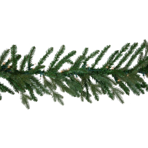 Real Touch™ Pre-Lit Grande Spruce Artificial Christmas Garland - 9' x 14" - Clear Lights