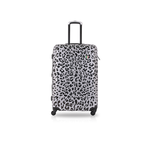 TUCCI Italy Winter Leopard 20-inch Art Design Travel Luggage Suitcase