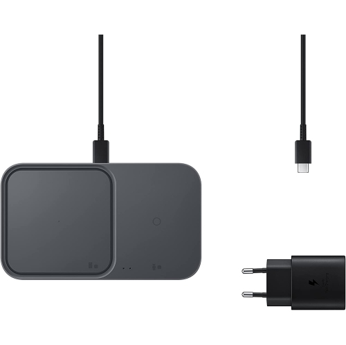 Open Box - Samsung Wireless Charging Pad Duo, Qi Enabled, 2 Spots for Buds, 1 spot for Smartphone and 1 for Smartwatch