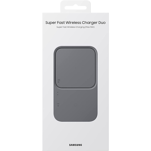 Open Box - Samsung Wireless Charging Pad Duo, Qi Enabled, 2 Spots for Buds, 1 spot for Smartphone and 1 for Smartwatch