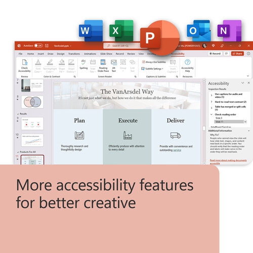 Microsoft Office Home & Business 2024 EP2-06610 & Norton 360 Standard (PC/Mac) - 1 Device - 10GB Cloud Backup - 1 Year Subscription | Digital Download