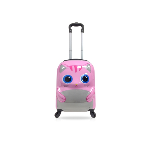 TUCCI Italy Cute Kitty 18in 3D Children Carry On Luggage Suitcase