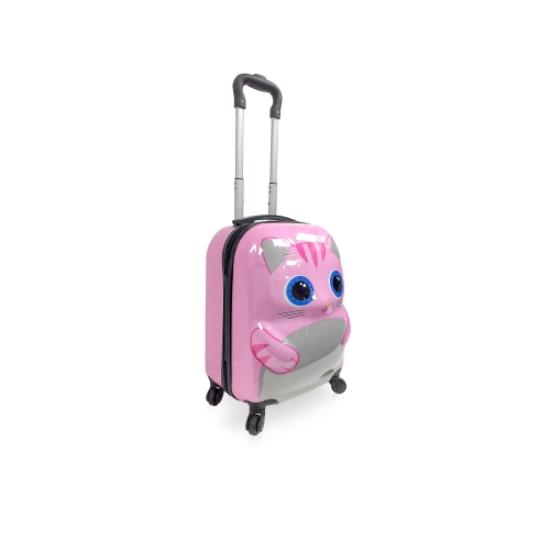 TUCCI Italy Cute Kitty 18in 3D Children Carry On Luggage Suitcase