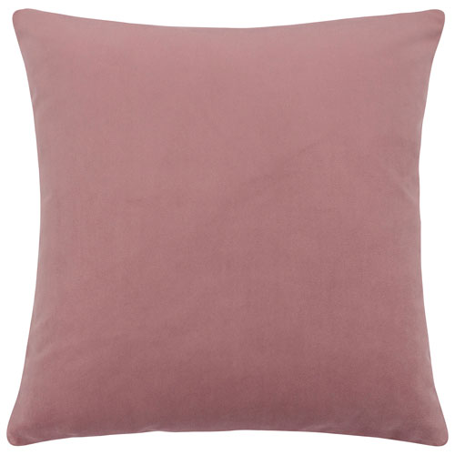 Coussin décoratif de luxe de 18 po Franklin de Millano Collection - Rose fard