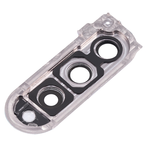 Replacement Back Camera Lens With Cover Bezel Ring Compatible For Samsung Galaxy Z Fold 3 5G (Phantom Silver)