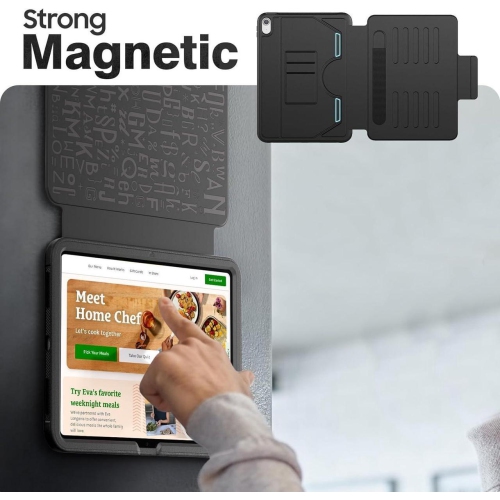 XCRS Premium Built Case for Apple iPad 10.9 inches 10th Gen 2022, Highly Protective, Shock Absorbing Cover with 2 Card Pockets, Built-In Pencil