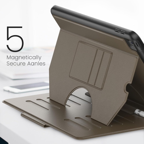 XCRS Premium Built Case for Apple iPad 10.9 inches 10th Gen 2022, Highly Protective, Shock Absorbing Cover with 2 Card Pockets, Built-In Pencil