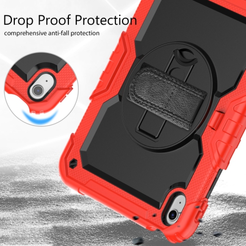 XCRS Heavy Duty Case for Apple iPad 10th Ge 10.9 inch, 360° Rotating Kickstand with Shoulder Strap and Built-In Screen Protector, Complete Protection