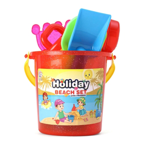 Toys for Toddlers, Beach Toys for Kids, Sand Play Set with Bucket, Beach Toys Gift Basket, Digging kit for Kids