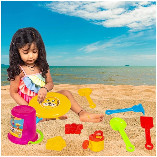 Toys for Toddlers, Beach Toys for Kids, Sand Play Set with Bucket, Beach Toys Gift Basket, Digging kit for Kids