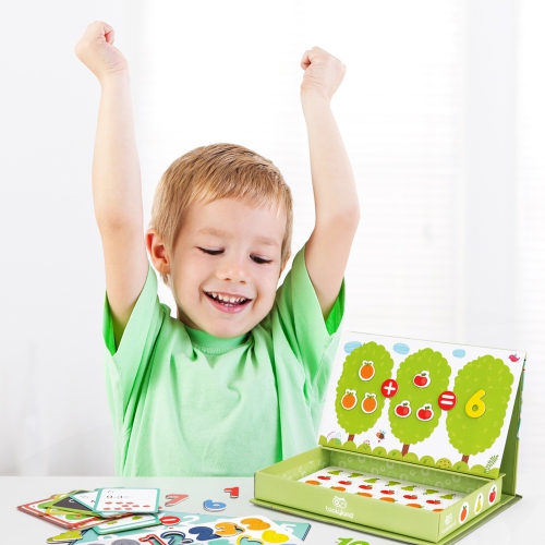 TOOKYLAND Math Learning Magnetic Box - 86pcs - Early Math Skills Educational Toy, Ages 3+