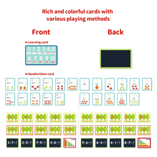 TOOKYLAND Math Learning Magnetic Box - 86pcs - Early Math Skills Educational Toy, Ages 3+